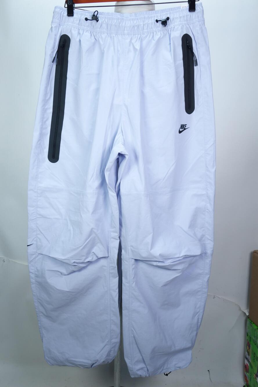 Nike Teck Woven Pants Mens Medium Light Blue Oversized Stacked HM7158-057